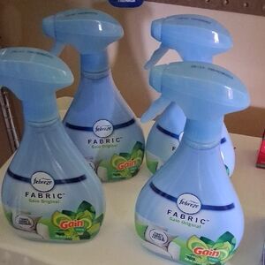 Febreze Fabric Spray - Light Blue Bottle with Gain Label